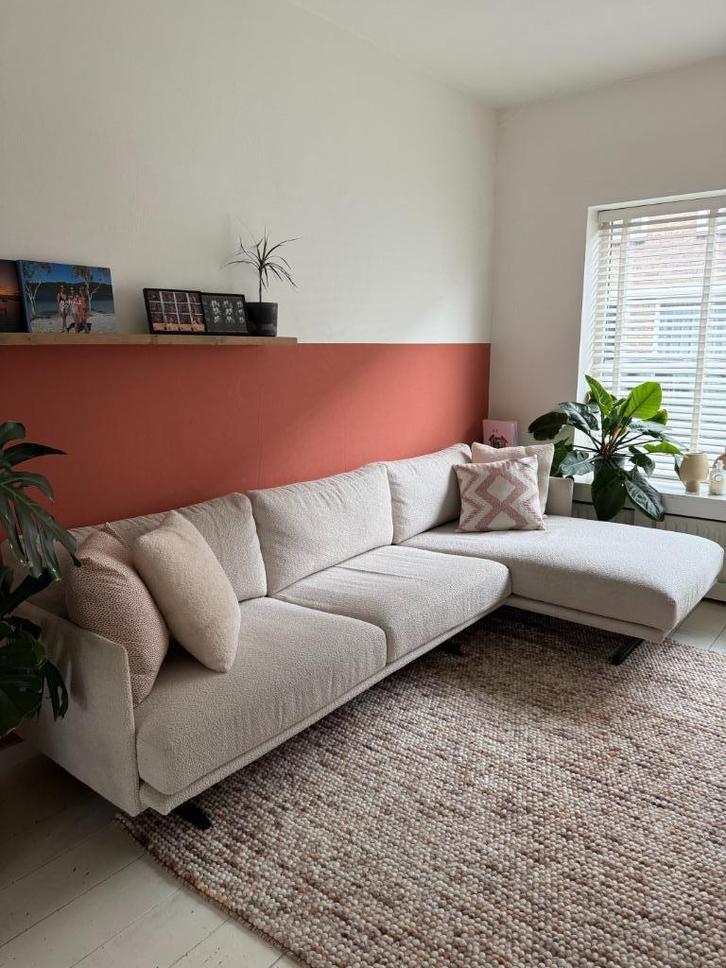 Studio Henk Modula 2.5-zits hoekbank – Teddy Wit, Huis en Inrichting, Banken | Sofa's en Chaises Longues, Zo goed als nieuw, Driepersoons