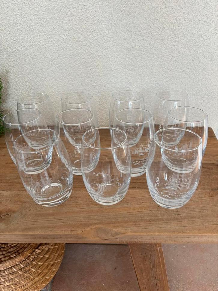 11 Elfsteden Glazen, Huis en Inrichting, Keuken | Servies, Gebruikt, Glas of Glazen, Overige stijlen, Glas, Ophalen of Verzenden