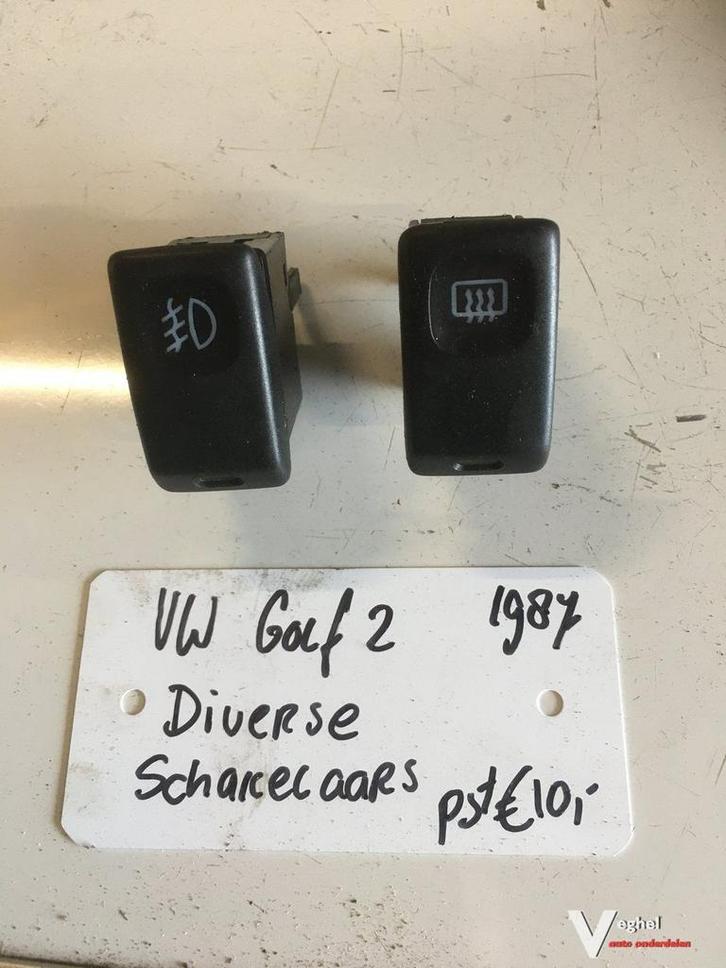Schakelaar golf 2 mistlamp of achterruitverwarming schakelaa, Auto-onderdelen, Overige Auto-onderdelen, Gebruikt, Ophalen of Verzenden