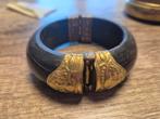 Armband India messing en hoorn, Ophalen of Verzenden, Gebruikt, Zwart, Overige materialen