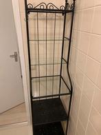 Badkamermeubel ikea zwart en glas, Huis en Inrichting, Badkamer | Badkamermeubels, Ophalen, Overige typen, 50 tot 100 cm, Zo goed als nieuw