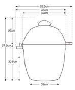 Kamado Keij Compact Blauw, Ophalen of Verzenden, Nieuw, Keij Kamado, Met accessoires