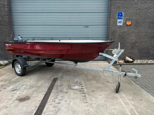 Nette Verano 410, 4pk yamaha 4takt, zgan. trailer, Watersport en Boten, Vis- en Consoleboten, Gebruikt, Tot 10 pk, 3 tot 6 meter