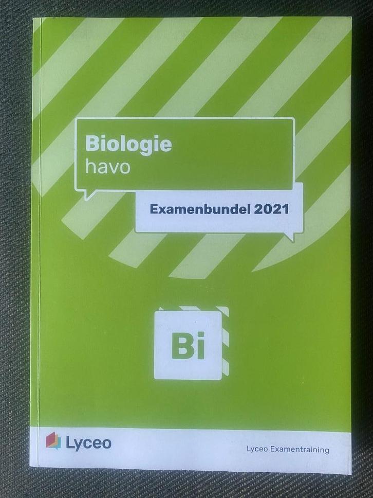 Examenbundel HAVO Biologie. 2021. Lyceo Examentraining., Boeken, Schoolboeken, Zo goed als nieuw, Biologie, HAVO, Ophalen of Verzenden