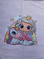 Princess / unicorn baby paneel deel, 120 cm of meer, Nieuw, Ophalen of Verzenden, Katoen