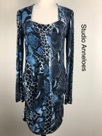 Studio Anneloes Jurk  (mt: 40) UR/8639, Maat 38/40 (M), Studio Anneloes, Blauw, Studio Anneloes
