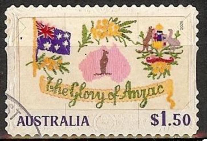 615 Australië 2025 Postcards from the Front s/a, Postzegels en Munten, Postzegels | Oceanië, Gestempeld, Verzenden
