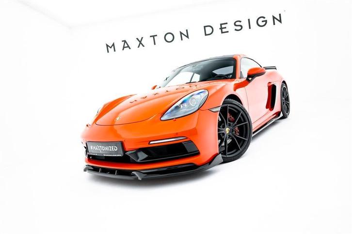 Maxton Design Porsche 718 Cayman GTS 982C Spoiler Splitter V, Auto diversen, Tuning en Styling, Ophalen of Verzenden