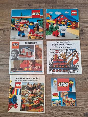 6 Lego folders jaren 60/70 beschikbaar voor biedingen