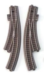 TRIX C-rail gebogen wisselpaar - handbediening, Gebruikt, Gelijkstroom, Trix, Rails