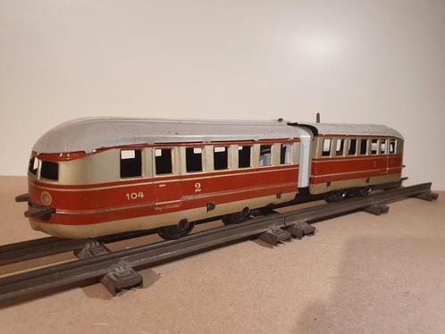 Blikken trein - Der Fliegender Hamburger - Distler - ca 1950, Antiek en Kunst, Antiek | Speelgoed, Ophalen of Verzenden