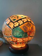 Vintage lamp hand beschilderd, Ophalen of Verzenden, Minder dan 50 cm