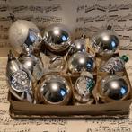 12 oude glazen kerstballen en figuren, Ophalen of Verzenden, Gebruikt