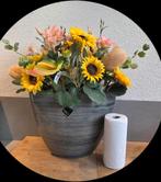 XL zijden bloemstuk in grote TS vaas pot bloempot, Ophalen of Verzenden, Nieuw, Binnen