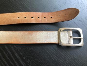 Cowboysbelt riem zilver leer 95 cm beschikbaar voor biedingen