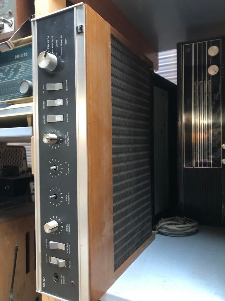 Defecte Dual Versterker voor Onderdelen, Audio, Tv en Foto, Versterkers en Receivers, Niet werkend, Ophalen, Overige merken, Minder dan 60 watt