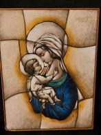 Icoon gebroeders van Paridon Maria met kind, Antiek en Kunst, Antiek | Religie, Ophalen of Verzenden