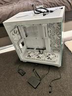 NZXT H9 Flow White + 7 RGB Fans + Controller, Computers en Software, Computerbehuizingen, Ophalen, Gebruikt