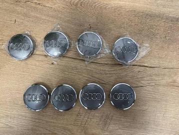 Nieuwe Audi 61mm Antractiet Naafdoppen Naafkapjes Naafkappen beschikbaar voor biedingen