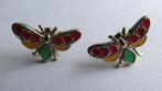2 oorbellen Vlinder vlinders mot motten insect oorstekers, Overige materialen, Gebruikt, Ophalen of Verzenden, Knopjes of Stekers