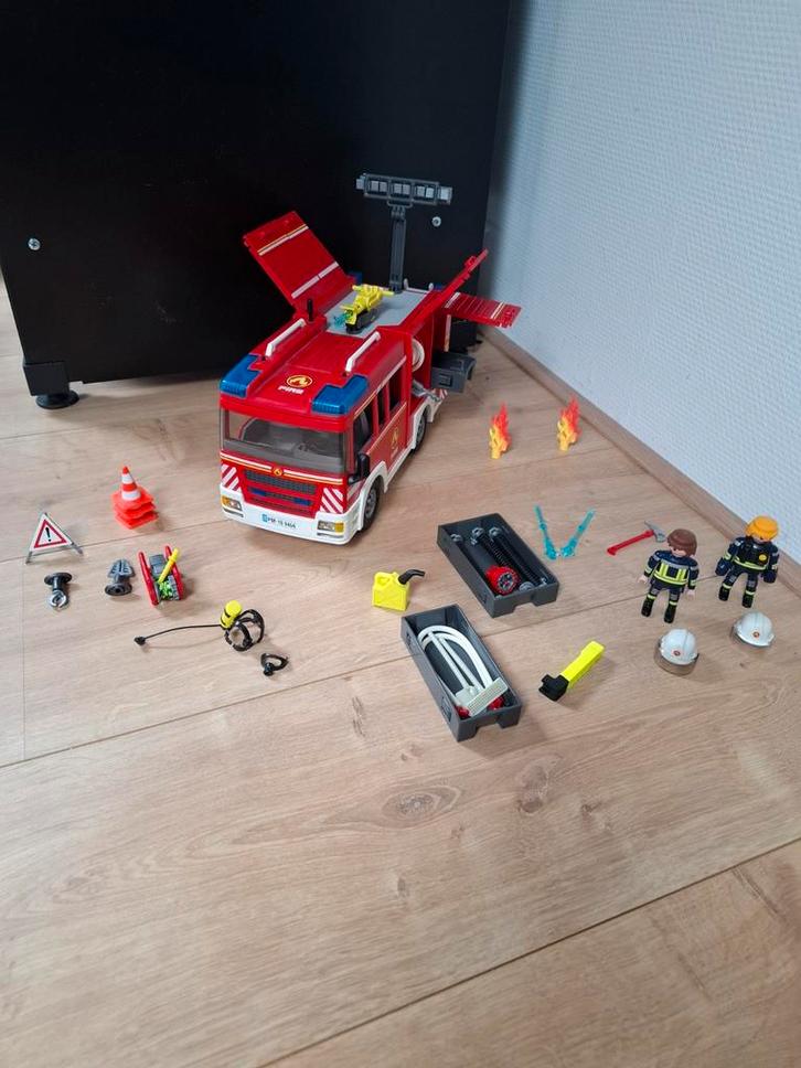 Playmobil Brandweerauto 9464 - Mooie Set!, Kinderen en Baby's, Speelgoed | Playmobil, Gebruikt, Complete set, Ophalen of Verzenden
