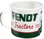 Fendt Tractors logo Emaille mok reclame beker koffiebeker, Info@deconoord.nl, Gebruiksvoorwerp, Deco Noord, Nieuw