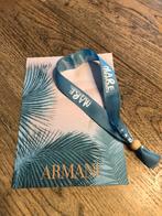 Armani “ Mare “, kaart en armbandje., Ophalen of Verzenden, Nieuw, Toebehoren