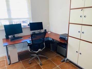 Bureau en / of hoekbureau Ikea Effektiv  zgan - afbeelding 1