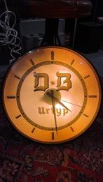 Vintage cafe klok van het biermerk D.B. Urtyp, Ophalen of Verzenden, Gebruikt, Reclamebord