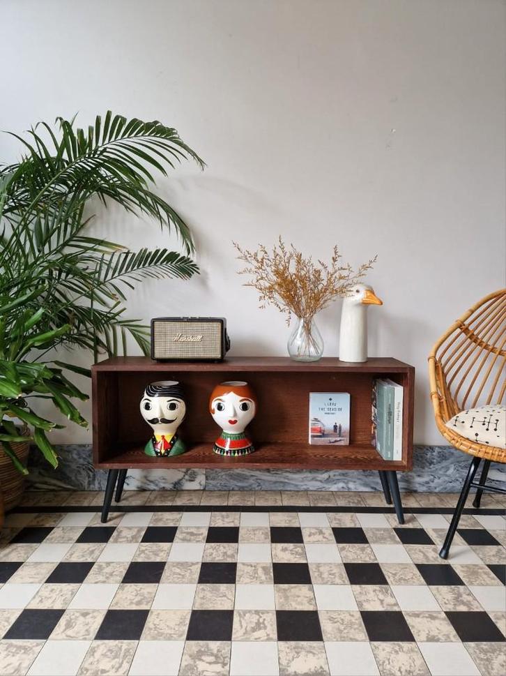 Vintage midcentury open kastje | boekenkastje, Huis en Inrichting, Kasten | Overige, Gebruikt, Ophalen