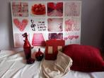 Mooie donker rood/bordeauxrode interieur set., Ophalen, Zo goed als nieuw