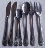 Kinderbestek kinder mes lepel vorkje kabouters, Ophalen of Verzenden, Gebruikt, Rvs of Chroom