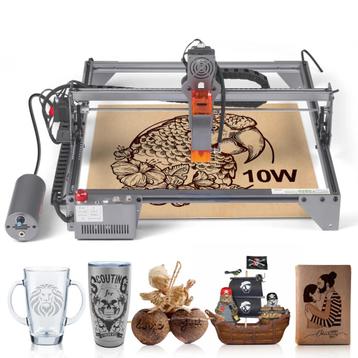 Lasergraveermachine 10W - Snel & Groot Werkgebied (40x40cm) beschikbaar voor biedingen