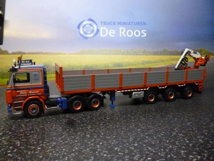 Tekno Scania 143 Jan Serne met certificaat, Hobby en Vrije tijd, Modelauto's | 1:50, Nieuw, Bus of Vrachtwagen, Tekno, Ophalen of Verzenden