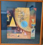 2x Kandinsky in houten lijst, vintage, Ophalen, 50 tot 75 cm, Zo goed als nieuw, 50 tot 75 cm