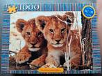 1000 stukjes puzzel leeuwenwelpen, Hobby en Vrije tijd, Denksport en Puzzels, Ophalen of Verzenden, 500 t/m 1500 stukjes, Zo goed als nieuw