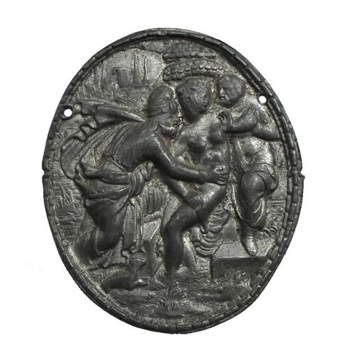Europa plaquette met religieuze voorstelling z.j. (zeldzaam), Antiek en Kunst, Antiek | Religie, Ophalen of Verzenden