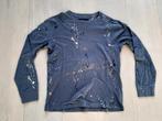 Abercrombie & Fitch lichtgrijze longsleeve met verfspetters, Kleding | Heren, T-shirts, Maat 46 (S) of kleiner, Grijs, Ophalen of Verzenden