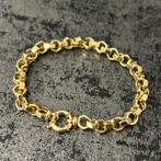 14k gouden armband jasseron schakel dik model