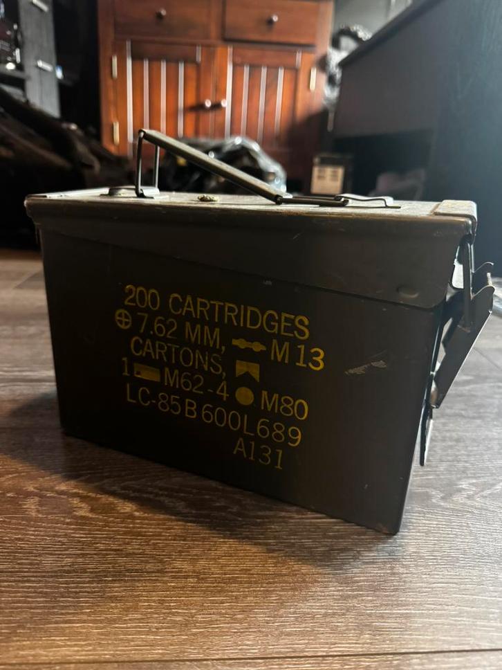 Munitie Kist (Echt Oud!), Verzamelen, Militaria | Algemeen, Landmacht, Kist of Geocache, Nederland, Ophalen of Verzenden