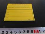 sticker label etiket waardebon, Ophalen, Zo goed als nieuw, Bedrijf of Vereniging