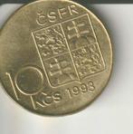 10 krone 1993 Tsjechoslowakije, Ophalen of Verzenden, Overige landen