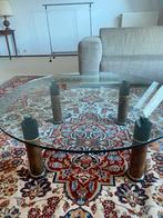 Glazen salontafel, 100 tot 150 cm, Zo goed als nieuw, Minder dan 50 cm, Rechthoekig