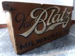 Vintage bier krat/kist Blatz bier / beer /Amerikaans/mancave, Huis en Inrichting, Woonaccessoires | Kisten, Minder dan 50 cm, 50 tot 100 cm