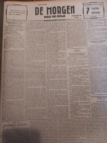 Oude Krant - De Morgen, 1931 beschikbaar voor biedingen