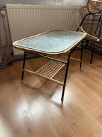 Vintage Rotan Koffietafel Jaren '60/'70, Ophalen, Gebruikt, 55 tot 75 cm, Rechthoekig