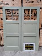 dubbele paneeldeur 3 vlaks 166x208 cm, jaren 30, binnendeur, Ophalen, Gebruikt, Overige kleuren, 200 cm of meer