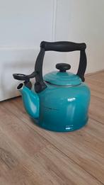 Le Creuset Fluitketel 2,1L - Caribbean Blue, Ophalen, Gebruikt