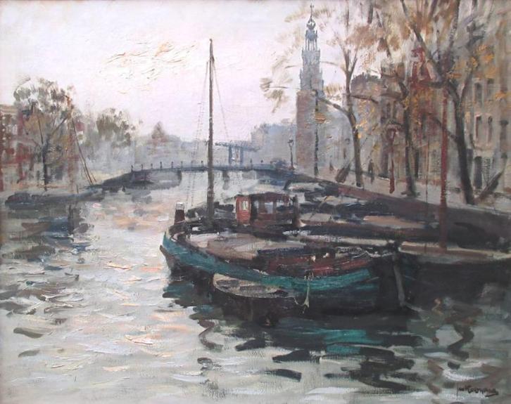 Jan Korthals 1916-1972===doek 80 x 100 cm===AMSTERDAM, Antiek en Kunst, Kunst | Schilderijen | Klassiek, Ophalen