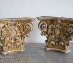 Antieke staande bois doré ornamenten/ kapitelen, Ophalen of Verzenden